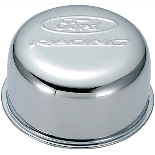 Ford Chrome Steel Breather W/Ford Racing Logo 302-200
