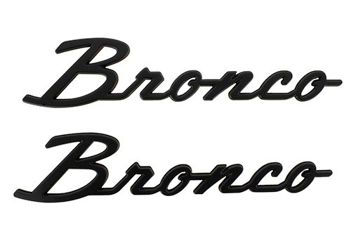 Ford 21 -24 Bronco Classic Script Fender Badge Kit M-1447-Bsmb