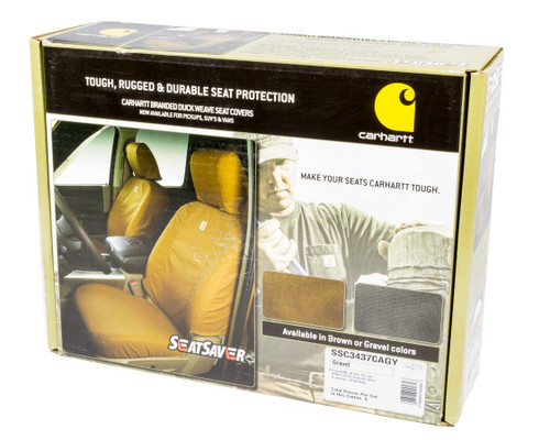 Covercraft Carhartt Seat Saver Gray Front 14-16 Gm Truck Ssc3437Cagy
