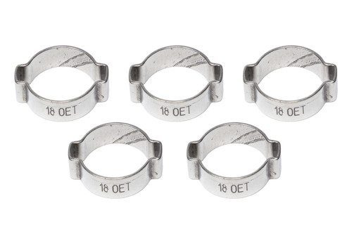 Earls 3/8 Vapor Guard Hose Clamp - Crimp Type 2-Ear 750012Erl
