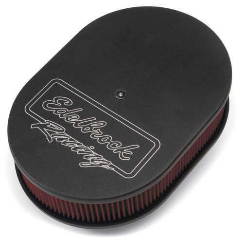 Edelbrock Oval Air Cleaner Assm. - Black 42203