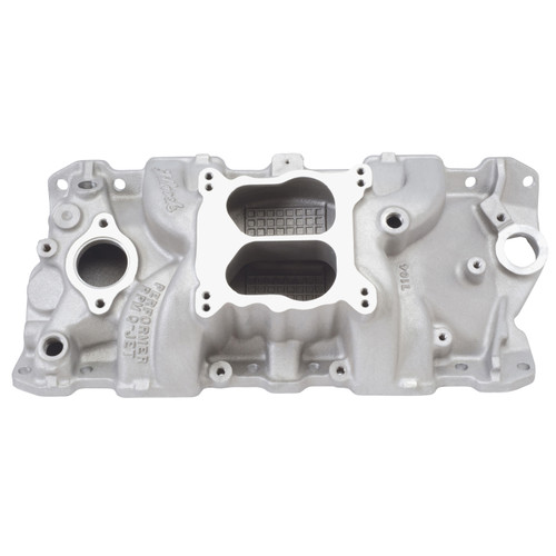 Edelbrock Sbc Performer Rpm Q-Jet Manifold - 262-400 7104