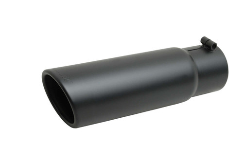 Gibson Exhaust Black Ceramic Rolled Edg E Angle Exhaust Tip 500641-B