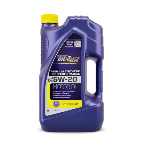Royal Purple 5W20 Multi-Grade Sae Oil 5 Quart Bottle Roy51520