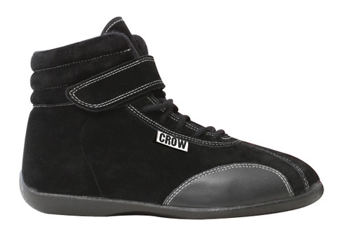 Crow Safety Gear Mid Top Shoes Black Youth Size 1 22010Bk