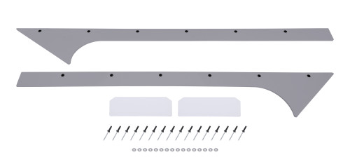 Dominator Race Products Pillar A Pair Late Model Gray 835-Gry