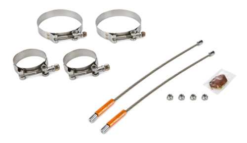 Drag Race Solutions 10In Lite Tether Set 2.375 Pri/4.000 Clamp 2010-2375-4000