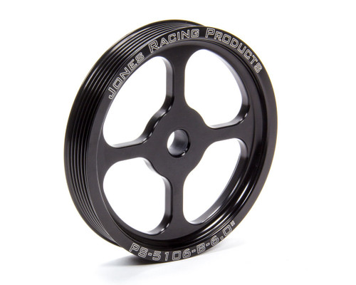 Jones Racing Products Pulley Serpentine 6.0In P/S Press Fit Ps-5106-B-6.000