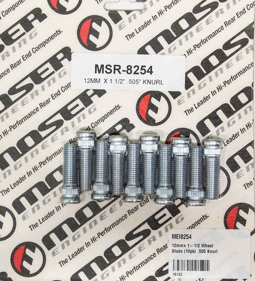 Moser Engineering 12Mmx 1-1/2 Wheel Studs (10Pk) .505 Knurl 8254