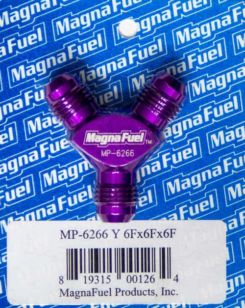 Magnafuel/Magnaflow Fuel Systems Y-Fitting - 3 #6 Male  Mp-6266