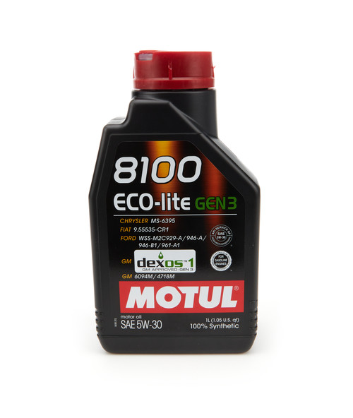 Motul Usa 8100 Eco-Lite Gen3 5W30 1 Liter Mtl111361