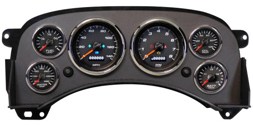 New Vintage Usa Gauge Kit Gm Truck 99-06 Performance Ii Black 99601-01