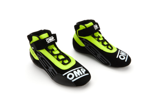 Omp Racing, Inc. Ks-3 Shoes Black And Flo Yellow Size 41 Kc0-0826-A01-178-41