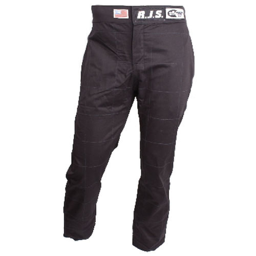 Rjs Safety Pants Black Medium Sfi-1 Fr Cotton 200410104