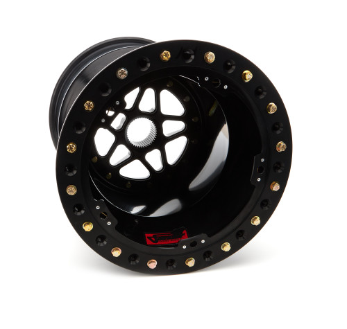 Sander Engineering Sprint Wheel 15X18 6In Bs Outside Lock Black S15-186-So2-B