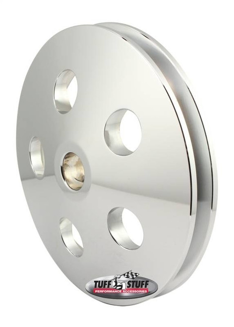 Tuff-Stuff V-Groove Power Steering Pulley Polished 8492B
