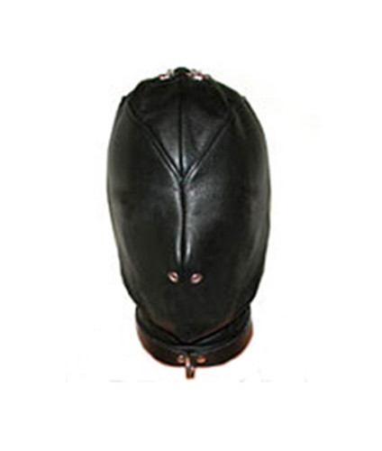 Weiche Fetisch Doppelmaske Aus Kunstleder – Bondage-Isolationsmaske Mit Reißverschluss, Für BDSM & Rollenspiel
