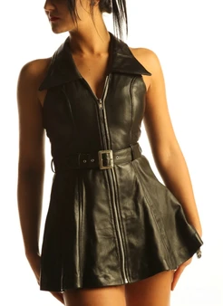minikleid leder 2