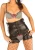 Offene Ledershorts Damen Schwarz – Ansicht 2