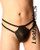 Herren Leder Tanga Slip Unterwäsche – Vorderansicht