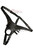 Strap-On Harness Gürtel aus schwarzem Echtleder – Vorderansicht, verstellbare Riemen mit Metallschnallen, robustes Design