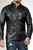Herren Slim Fit Lederhemd vorne geschlossen – elegantes Design, echtes weiches Leder, klassischer Hemdkragen