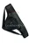 Schwarzer Leder-Jockstrap in schräger Vorderansicht mit abnehmbarer Tasche.