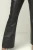 Schwarze Lederhose Bootcut modischer Schnitt