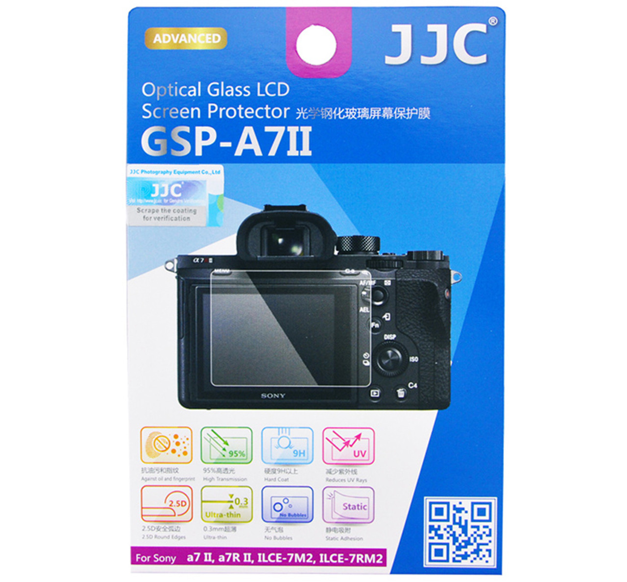 JJC LCD Screen Protector for Sony a9 II, a7 II, a7 III, a7R II