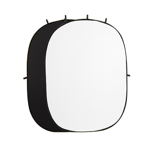 Photolite Black/White Collapsible Backdrop 150x200cm Auckland NZ