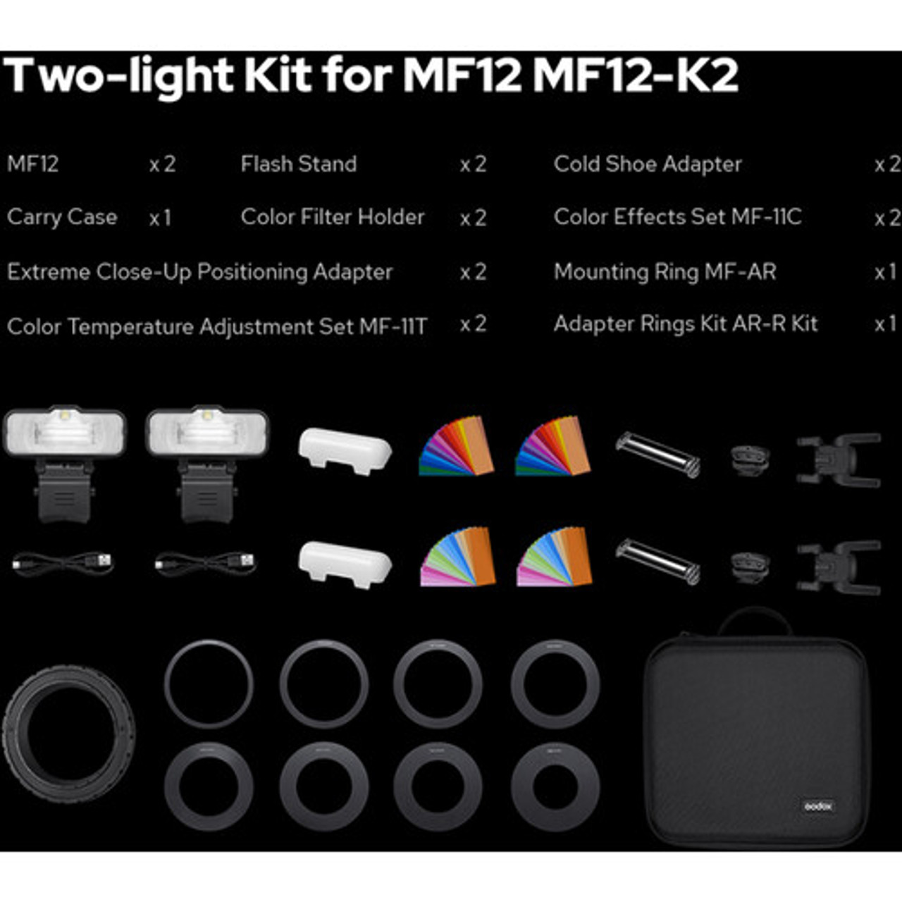 Godox MF12 Macro Flash 2 light kits Auckland NZ