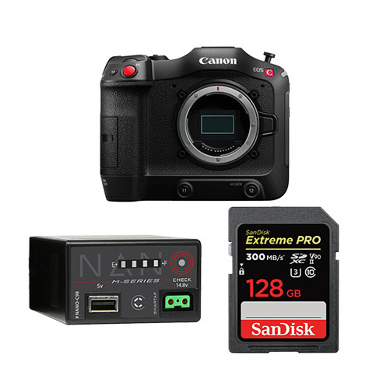Canon EOS C70 Camera Starter Kit with extra BP-A Battery and 128GB SD-Card  BONUS Gift Voucher Auckland NZ
