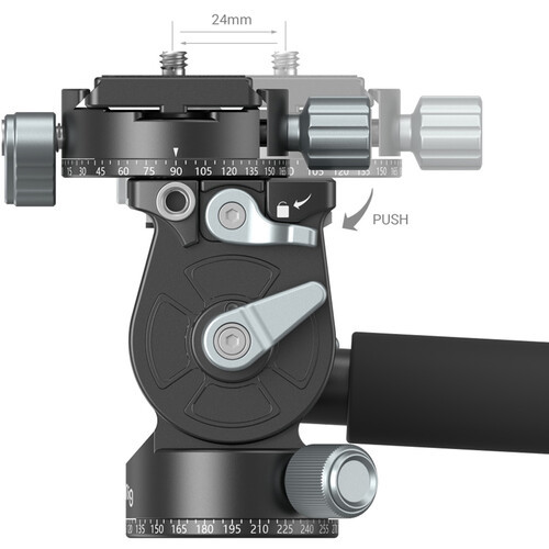 SmallRig FreeBlazer AD-100 3-Section Heavy-Duty Carbon Fiber Tripod with Video Head