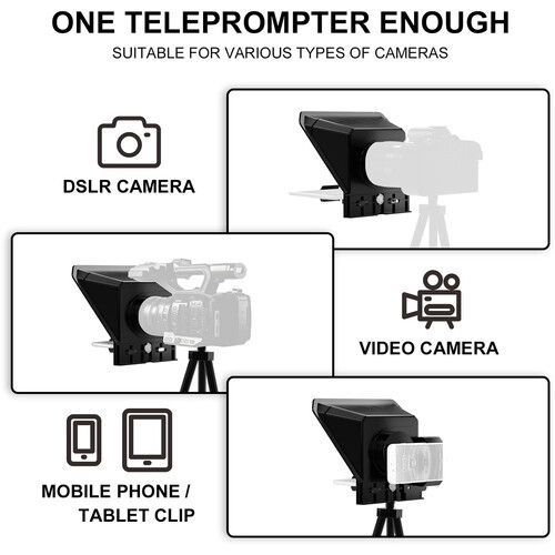GVM Teleprompter TQS for Tablets and Smartphones with Bluetooth Remote