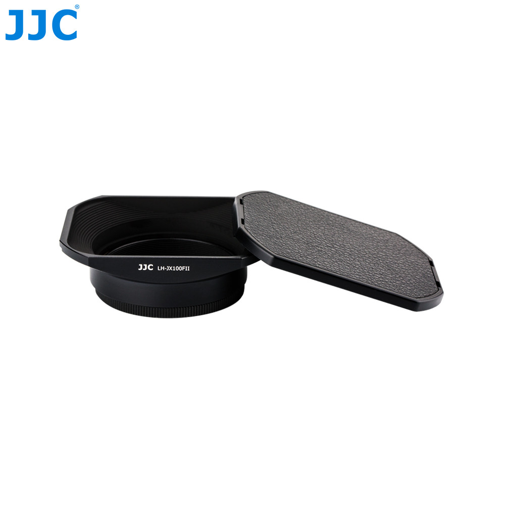 JJC Black Lens Hood for Fujifilm X70, X100, X100S, X100T, X100F (Square