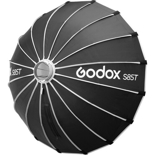 Godox S85T silver-interior parabolic softbox