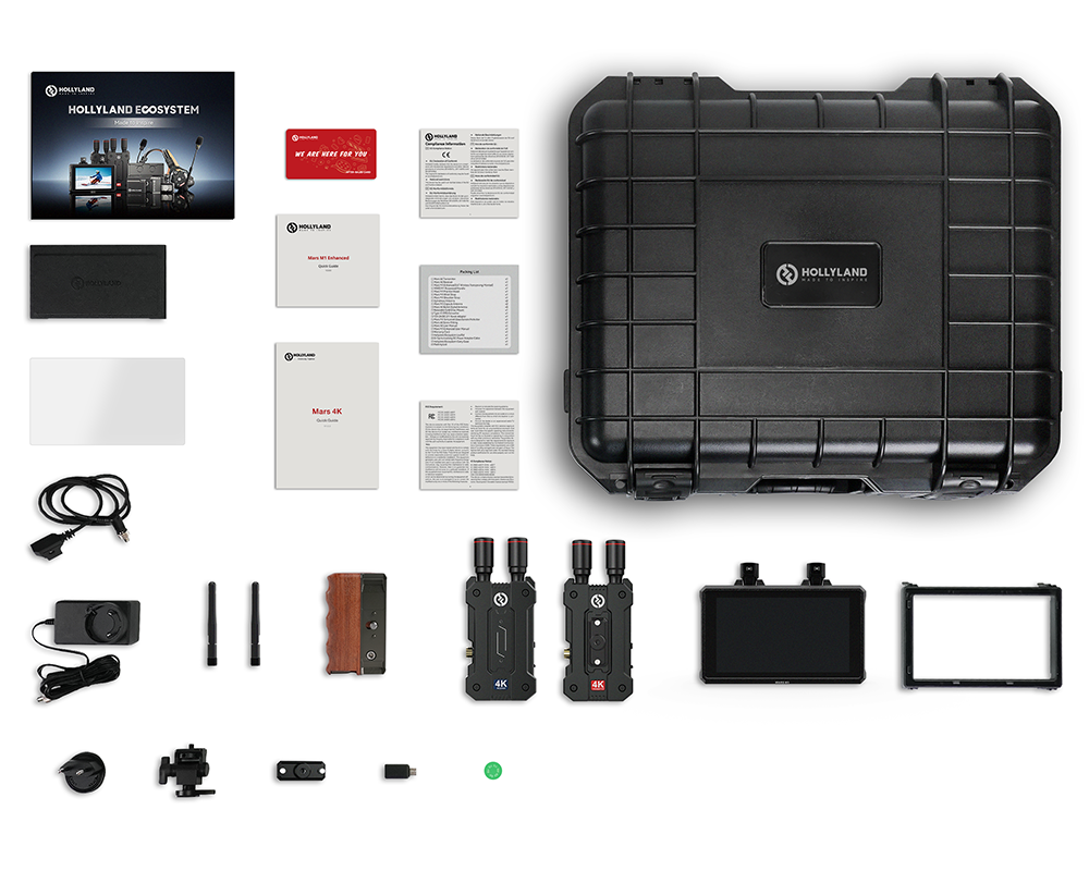 「値下げ」Hollyland Mars M1 ケース付き２台セット 送料無料】Hollyland Mars M1 kit ワイヤレス映像伝送モニター2
