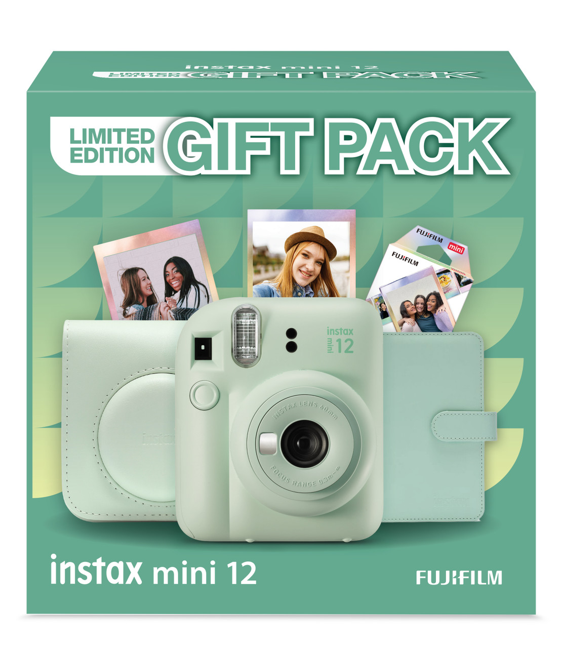 FUJIFILM Instax Mini 12 Film Camera Gift Pack (Mint Green