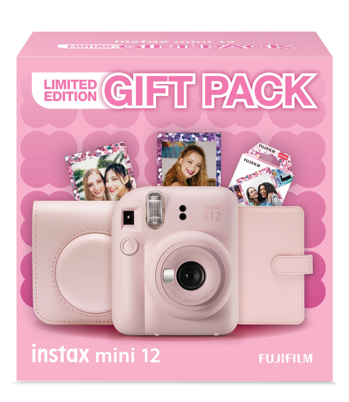 FUJIFILM Instax Mini 12 Film Camera Gift Pack (Blossom Pink