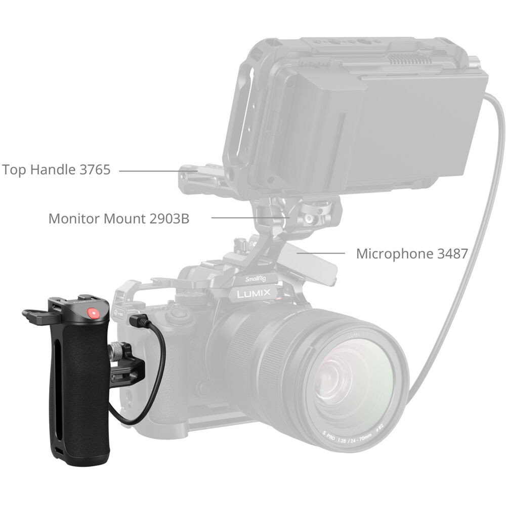 SmallRig 4928 Side Handle with REC Trigger for Select Cameras ...