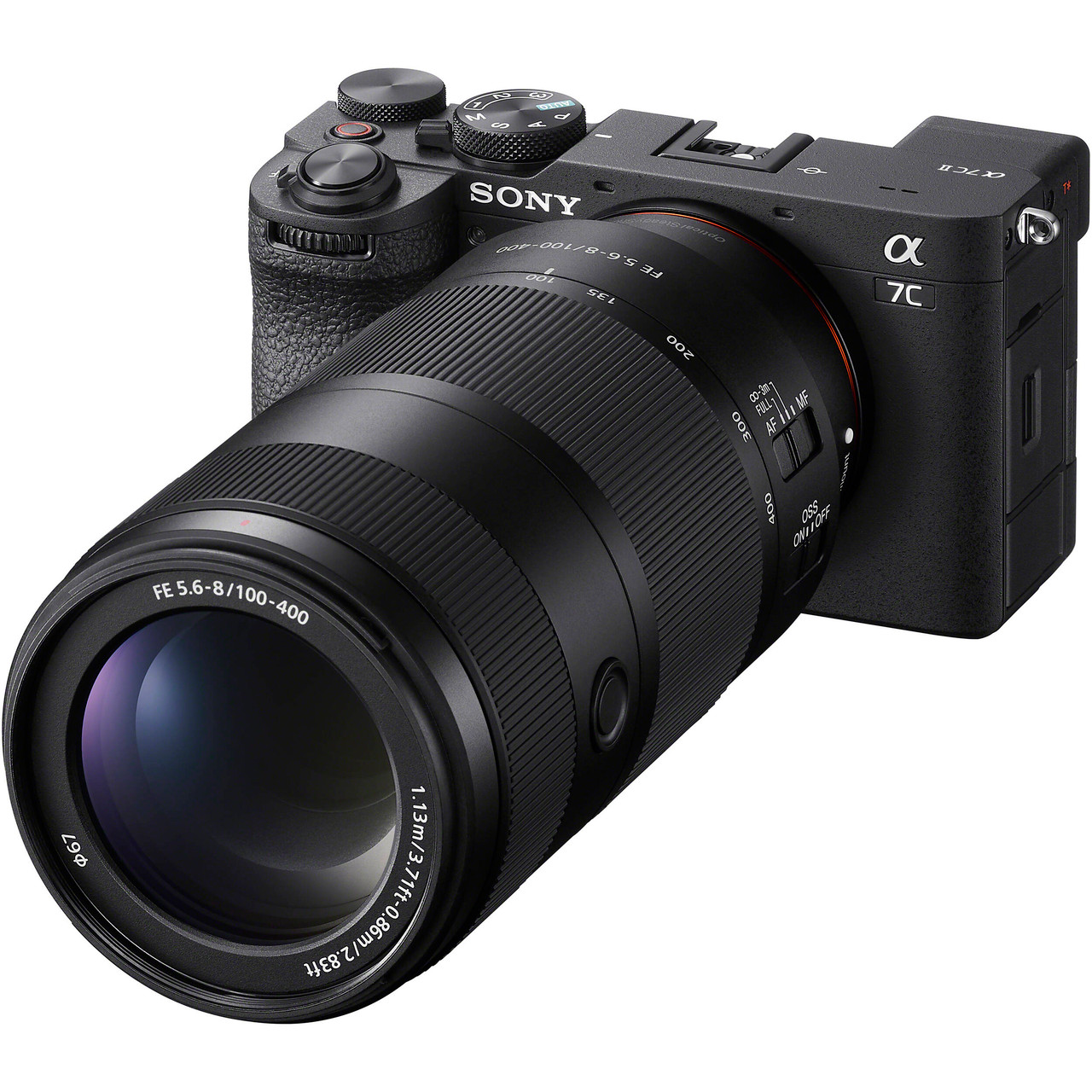 Sony FE 100-400mm f/5.6-8 OSS Lens mounted on camera