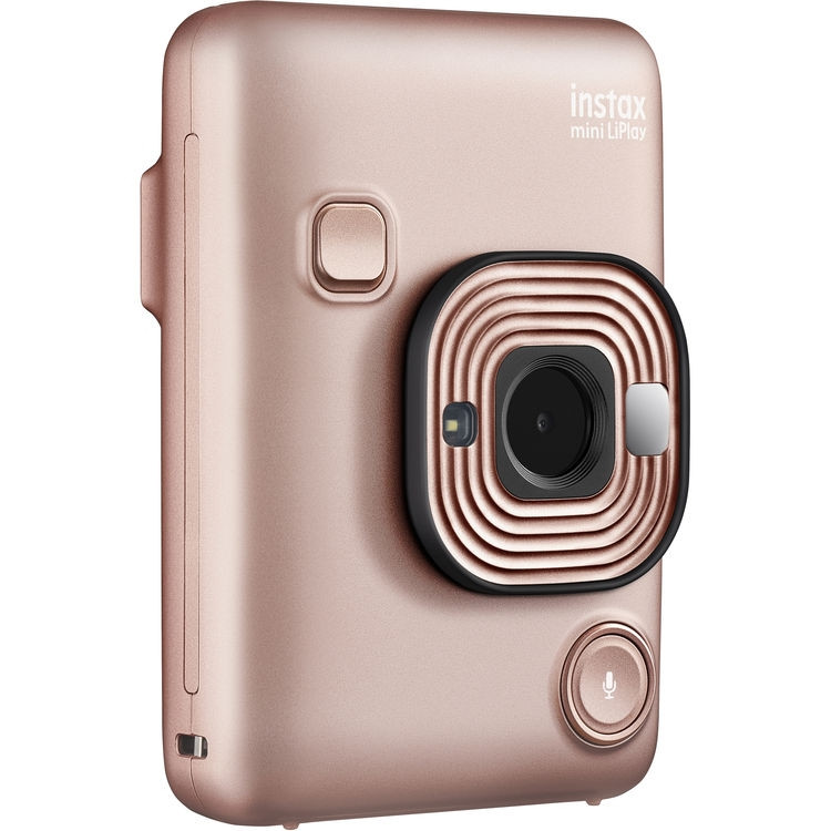 FUJIFILM Instax Mini LiPlay Instant Camera - Blush Gold | Auckland
