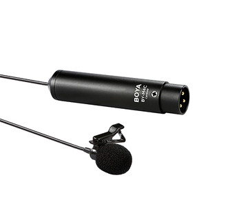 BOYA BY-M4C Professional Cardiod Lavalier Microphone with XLR BOYA BY-M4C Professional Cardiod Lavalier Microphone with XLR