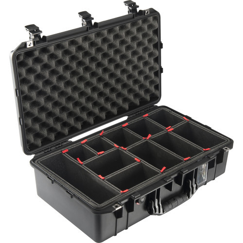 Pelican 1555 Air Carry-On Case (Black with TrekPak Insert)