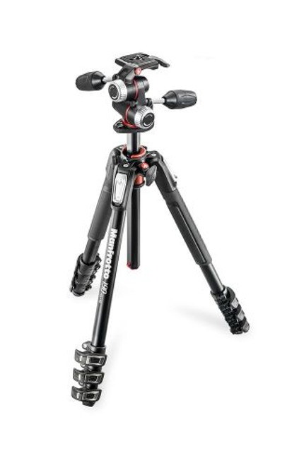 Manfrotto 190 Aluminium 4-Section WITH XPRO 3 -Way Head