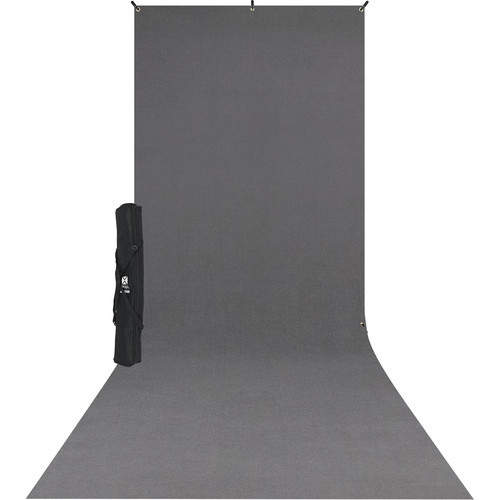 Westcott X-Drop Wrinkle-Resistant Backdrop Kit - Neutral Gray Sweep (1.5 x 3.7m)