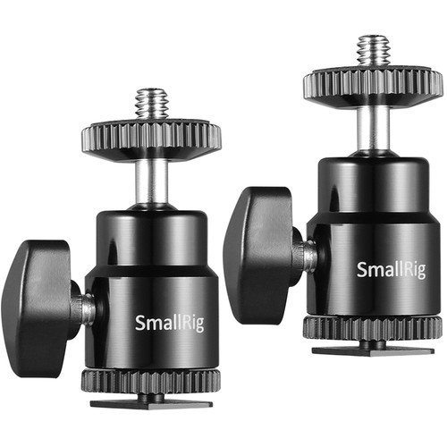 SmallRig 1/4" Camera Hot shoe Mount with Additional 1/4" Screw (2pcs Pack)2059