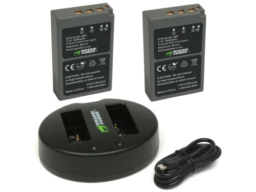Wasabi Power BLS-5 Dual Battery & Dual Charger Kit
