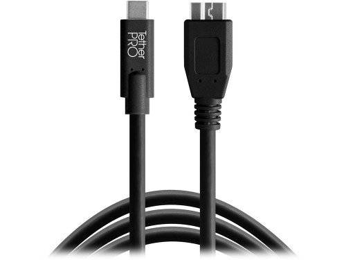 Tether Tools TetherPro USB-C to 3.0 Micro-B, 15' (4.6m) BLK