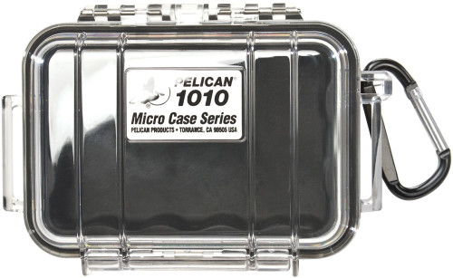Pelican 1010 Micro Case (Black/Clear)